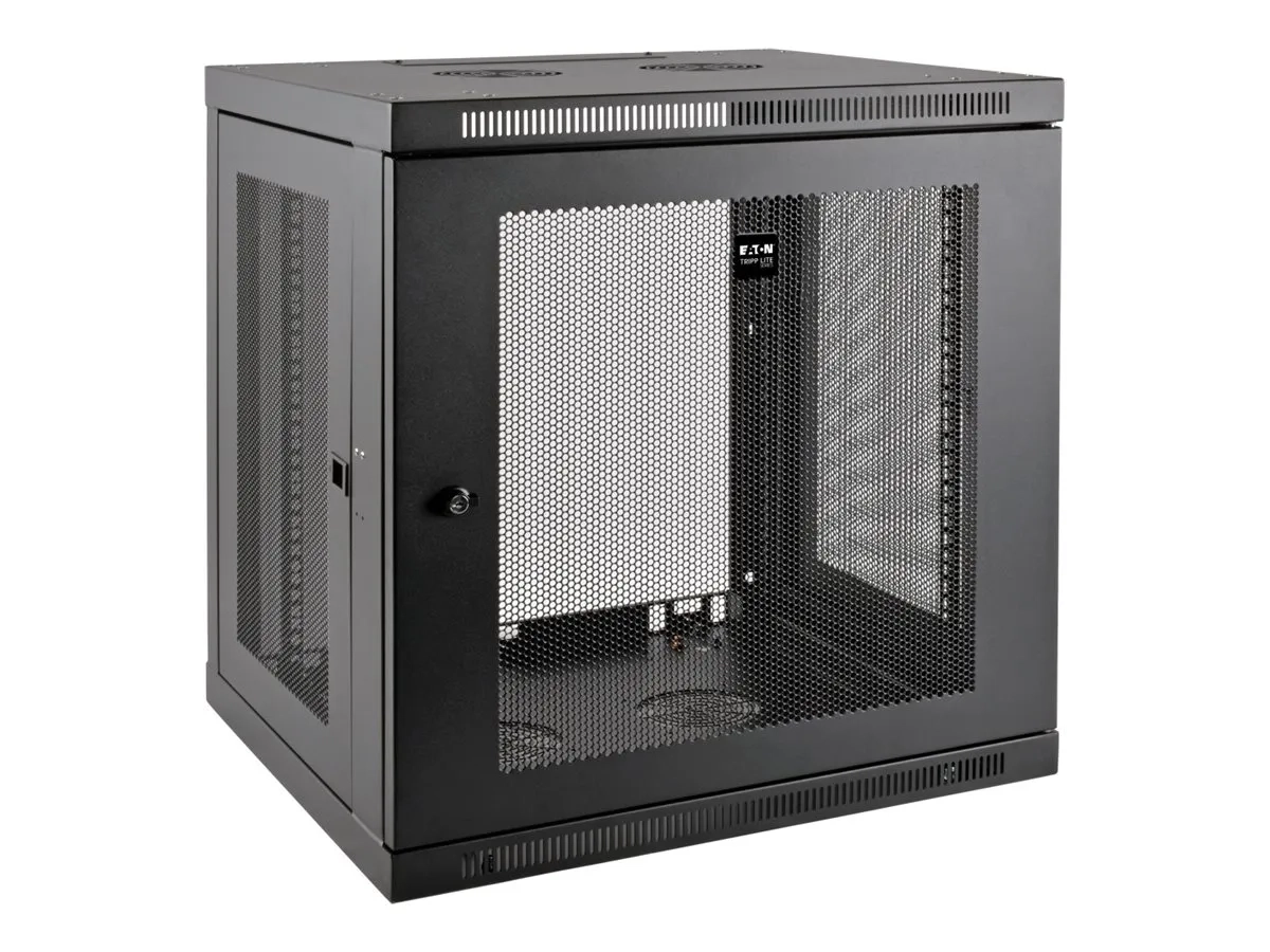 Eaton Tripp Lite Series 12U Wall Mount Rack Enclosure Server Cabinet Low Profile Deep
