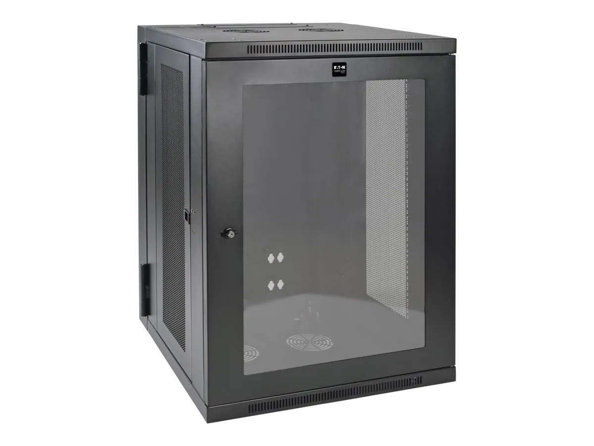 Eaton Tripp Lite Series 18U Wall Mount Rack Enclosure Server Cabinet w Hinged Acrylic Window