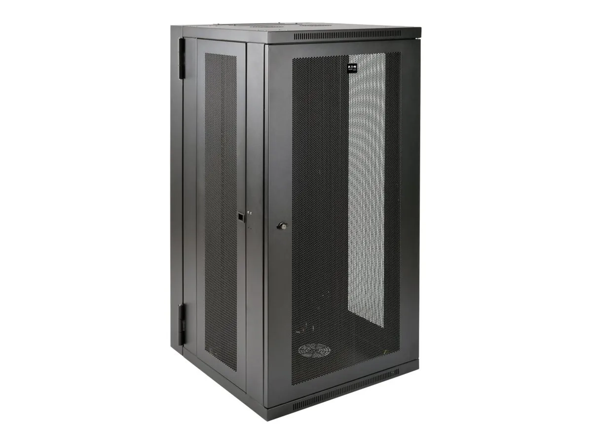 Eaton Tripp Lite Series 26U Wall Mount Rack Enclosure Server Cabinet Swinging Hinged Door Deep