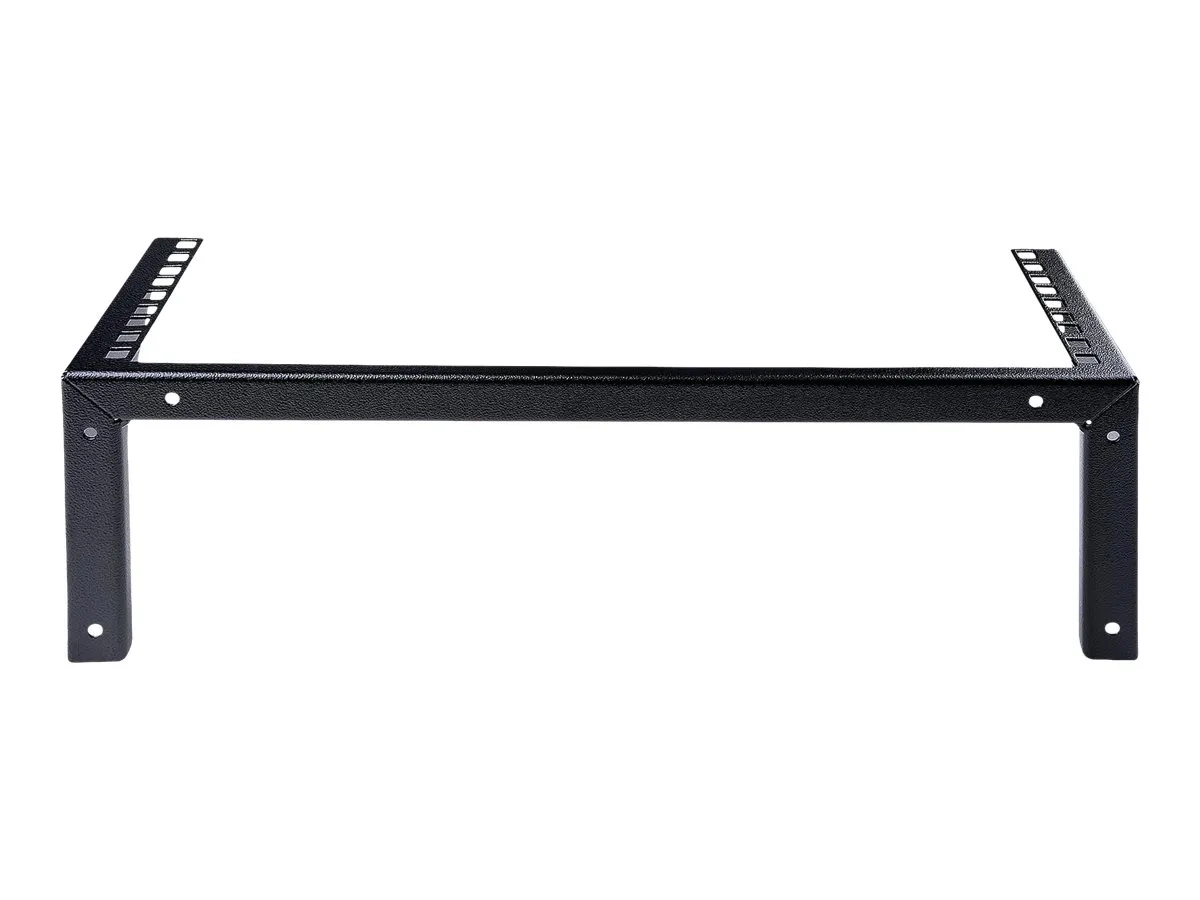 StarTech.com 3U 19" Wall Mount Vertical Rack, Patch Panel Wall Mount Bracket for Data/AV/IT/Computer Equipment, 3U Rack for Cabinet or Server Room, Supports 150lb (68kg)