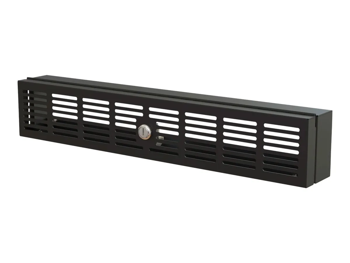 StarTech.com 2U Rack Mount Security Cover, Hinged Locking Rack Panel/ Cage/Door for Physical Security/ Access Control of 19" Server Rack & Network Cabinet, Assembled with Mounting Hardware