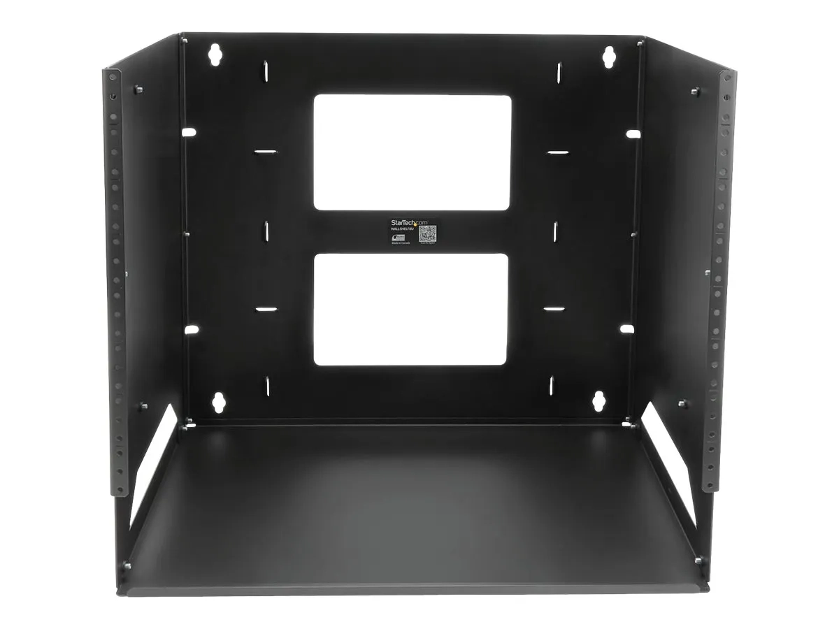 StarTech.com Rack de serveur mural 8U en acier solide avec étagère intégrée (WALLSHELF8U)