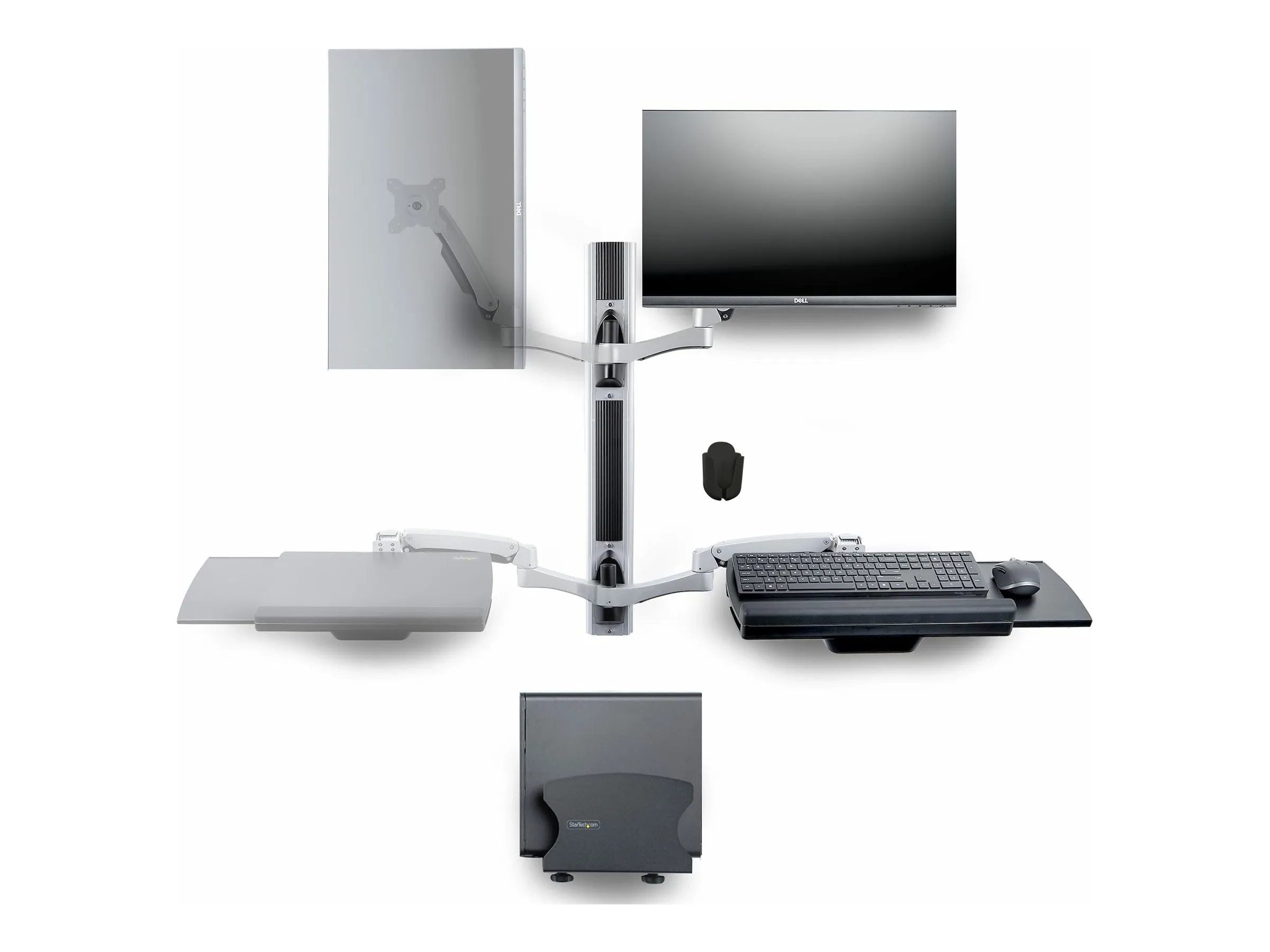 StarTech.com Poste de Travail Mural, Support VESA de Moniteur/Écran 32"