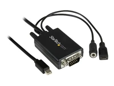 StarTech.com Câble adaptateur Mini DisplayPort vers VGA de 2 m avec audio
