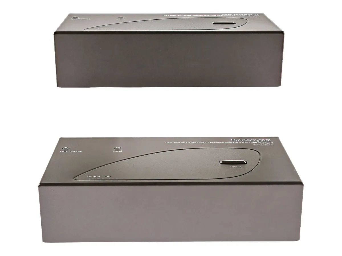StarTech.com Switch Commutateur KVM USB VGA double 200m 2 x cable UTP Cat 5