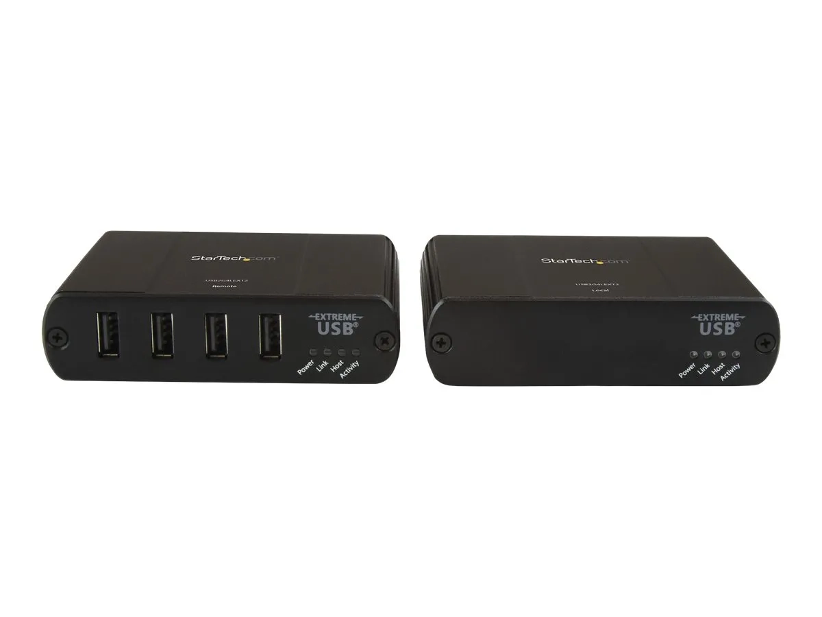 StarTech.com Extendeur 4 Ports USB 2.0 sur LAN Gigabit ou Connexion Directe Ethernet Cat5e / Cat6 jusqu'à 100 m