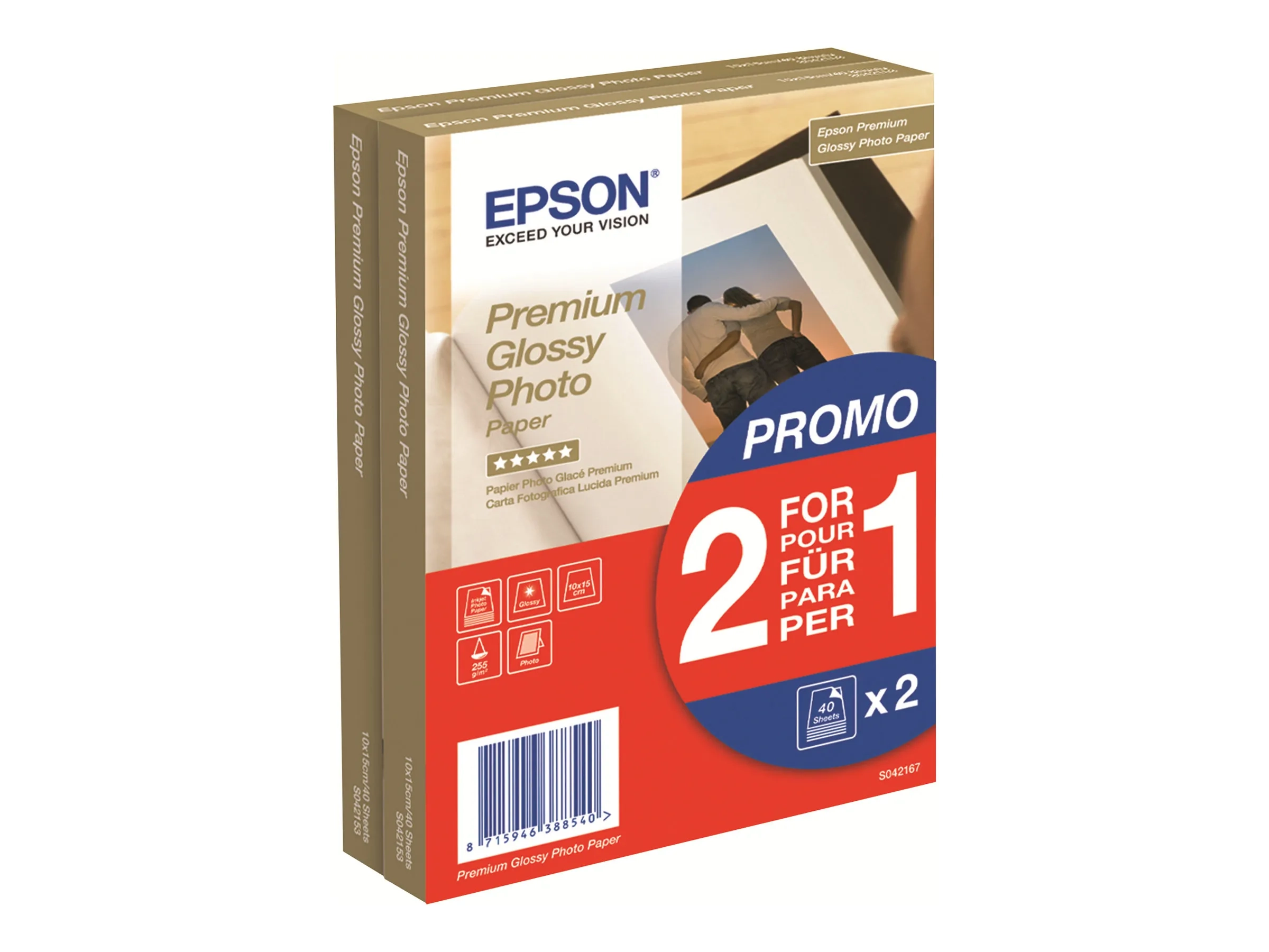 Epson Premium Glossy Photo Paper BOGOF