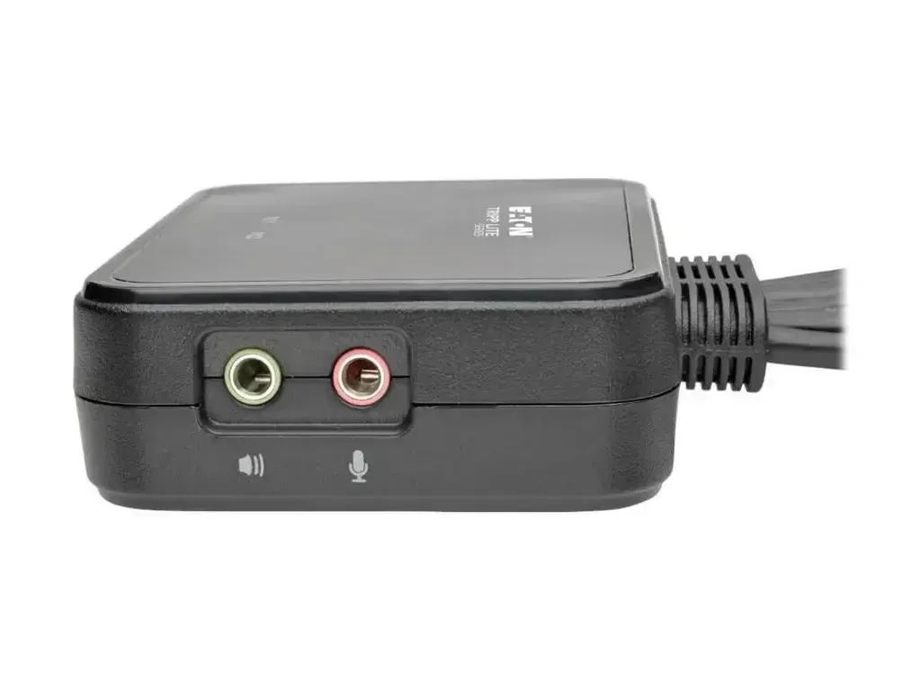Eaton Tripp Lite series 2-Port USB/HD Cable KVM Switch with Audio/Video, Cables and USB Peripheral Sharing