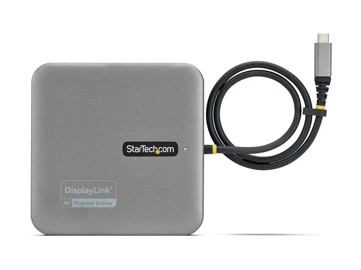 StarTech.com Adaptateur Multiport USB C, Double HDMI 4K60Hz, 100W PD, GbE