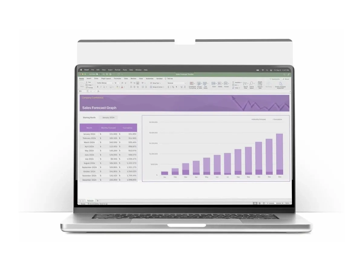 StarTech.com Filtre de Confidentialité, MacBook Air M2/M3 15", Amovible