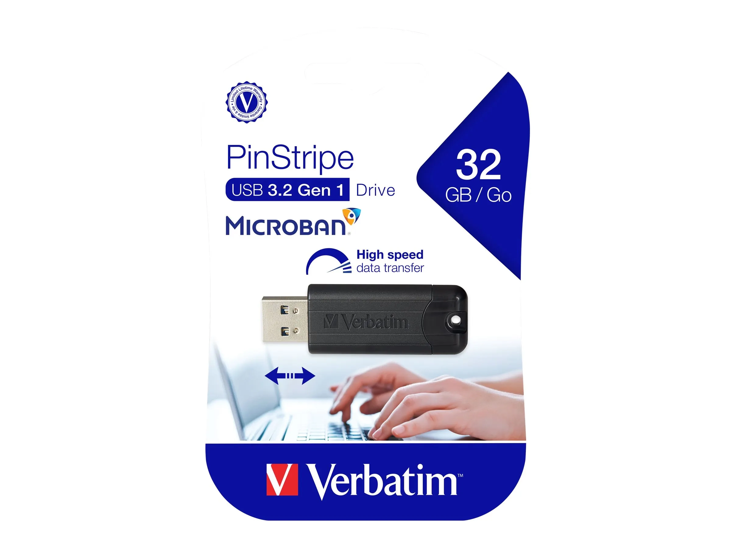 Verbatim Store 'n' Go Pin Stripe USB Drive