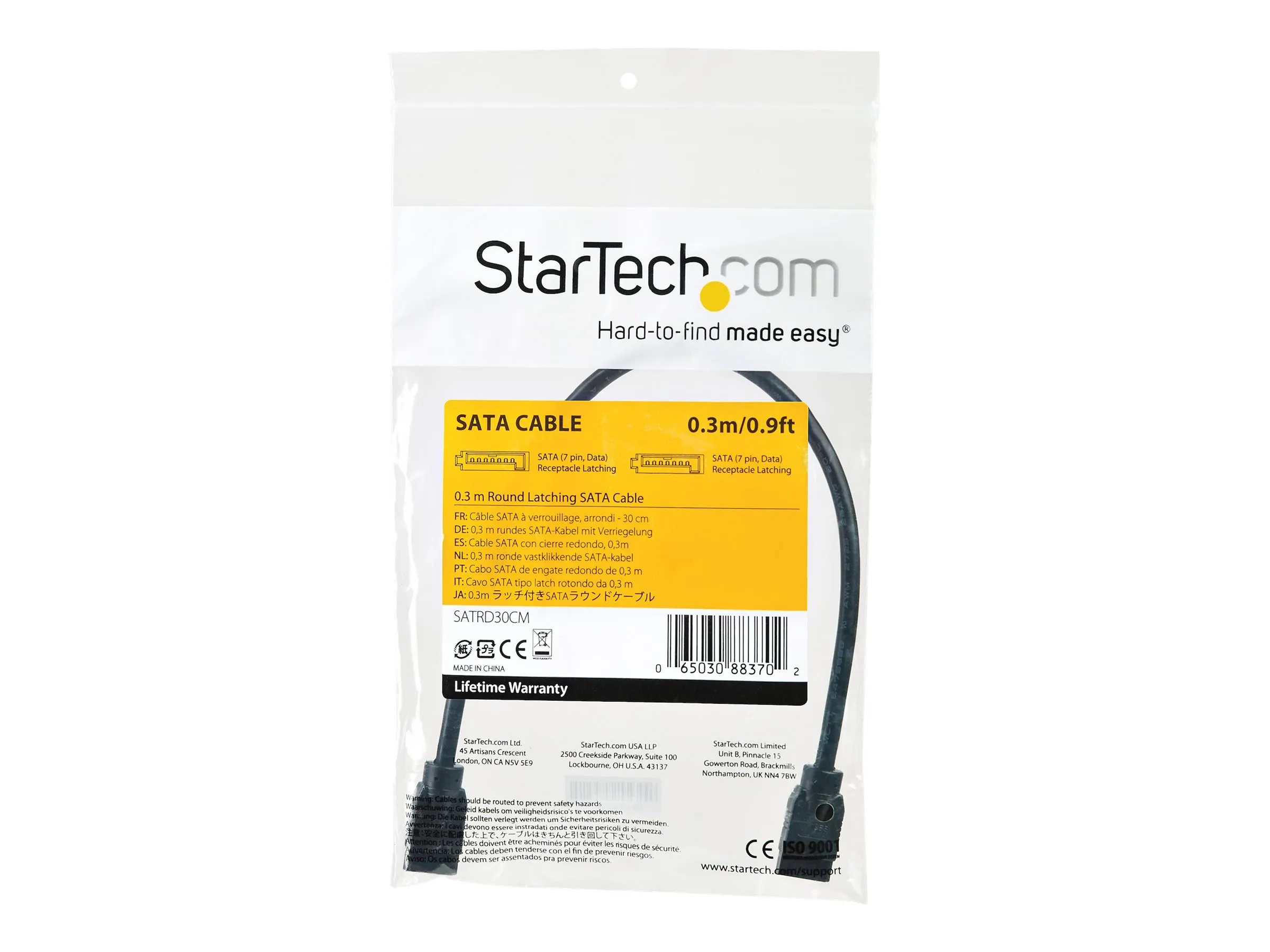 StarTech.com Câble SATA pour disque dur