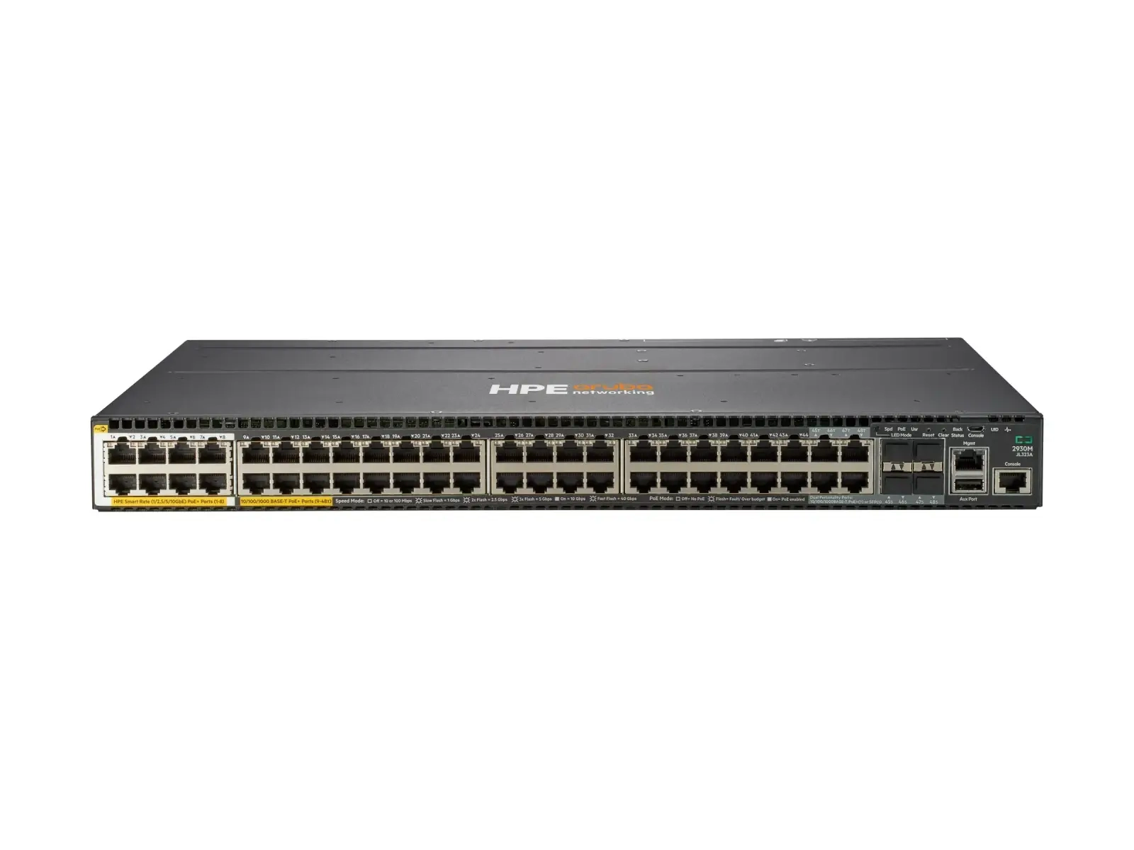 HPE Aruba 2930M 40G 8 HPE Smart Rate PoE+ 1