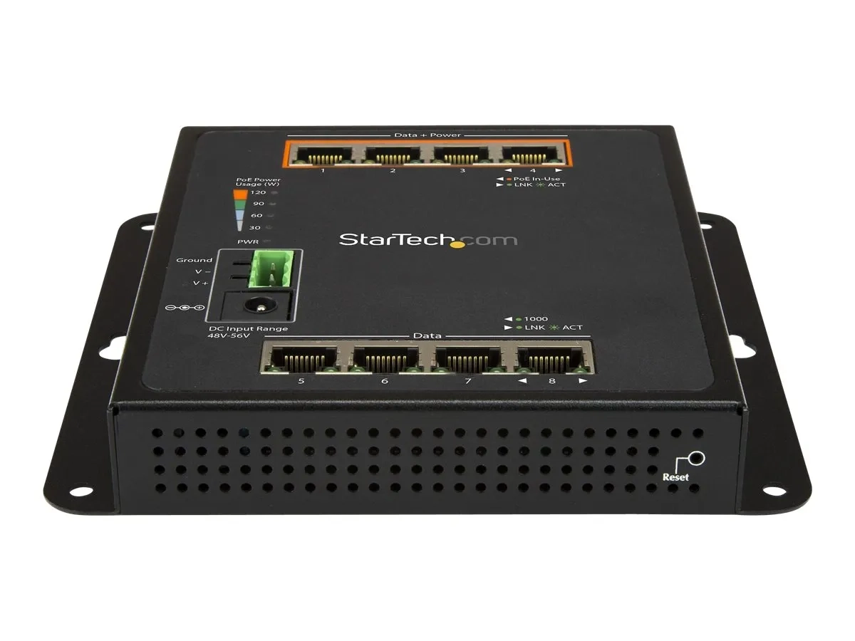 StarTech.com Switch Gigabit Ethernet géré à 8 ports (4 PoE+)