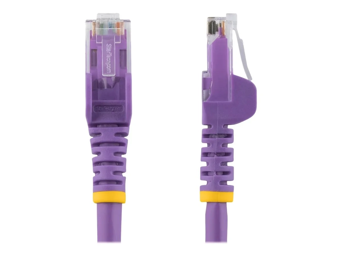 StarTech.com 3m CAT6 Ethernet Cable, 10 Gigabit Snagless RJ45 650MHz 100W PoE Patch Cord, CAT 6 10GbE UTP Network Cable w/Strain Relief, Purple, Wiring is UL Certified/TIA