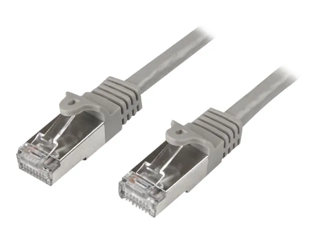 StarTech.com 3m CAT6 Ethernet Cable, 10 Gigabit Shielded Snagless RJ45 100W PoE Patch Cord, CAT 6 10GbE SFTP Network Cable w/Strain Relief, Grey, Wiring is UL Certified/TIA