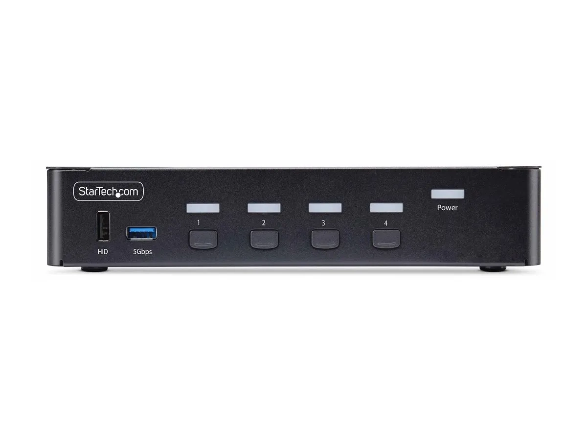 StarTech.com Switch KVM DisplayPort 4 Ports, 8K 60Hz, DP 1.4, 6 Ports USB