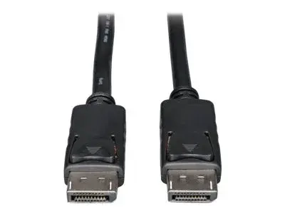 Eaton Tripp Lite Series DisplayPort Cable with Latching Connectors, 4K 60 Hz (M/M), Black, 15 ft. (4.57 m)