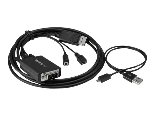 StarTech Câble adaptateur DisplayPort vers VGA de 2 m avec audio