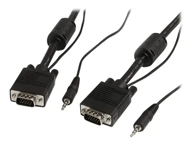 StarTech.com Câble vidéo coaxial pour écran VGA haute résolution 10 m avec audio HD15 M/M