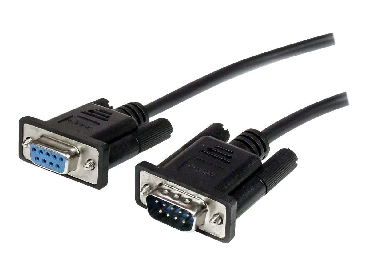StarTech.com Cable serie DB9 RS232 noir en liaison directe 1 m