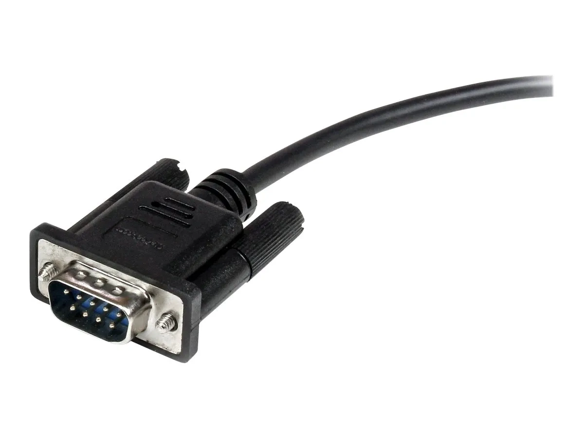 StarTech.com Cable serie DB9 RS232 noir en liaison directe 1 m