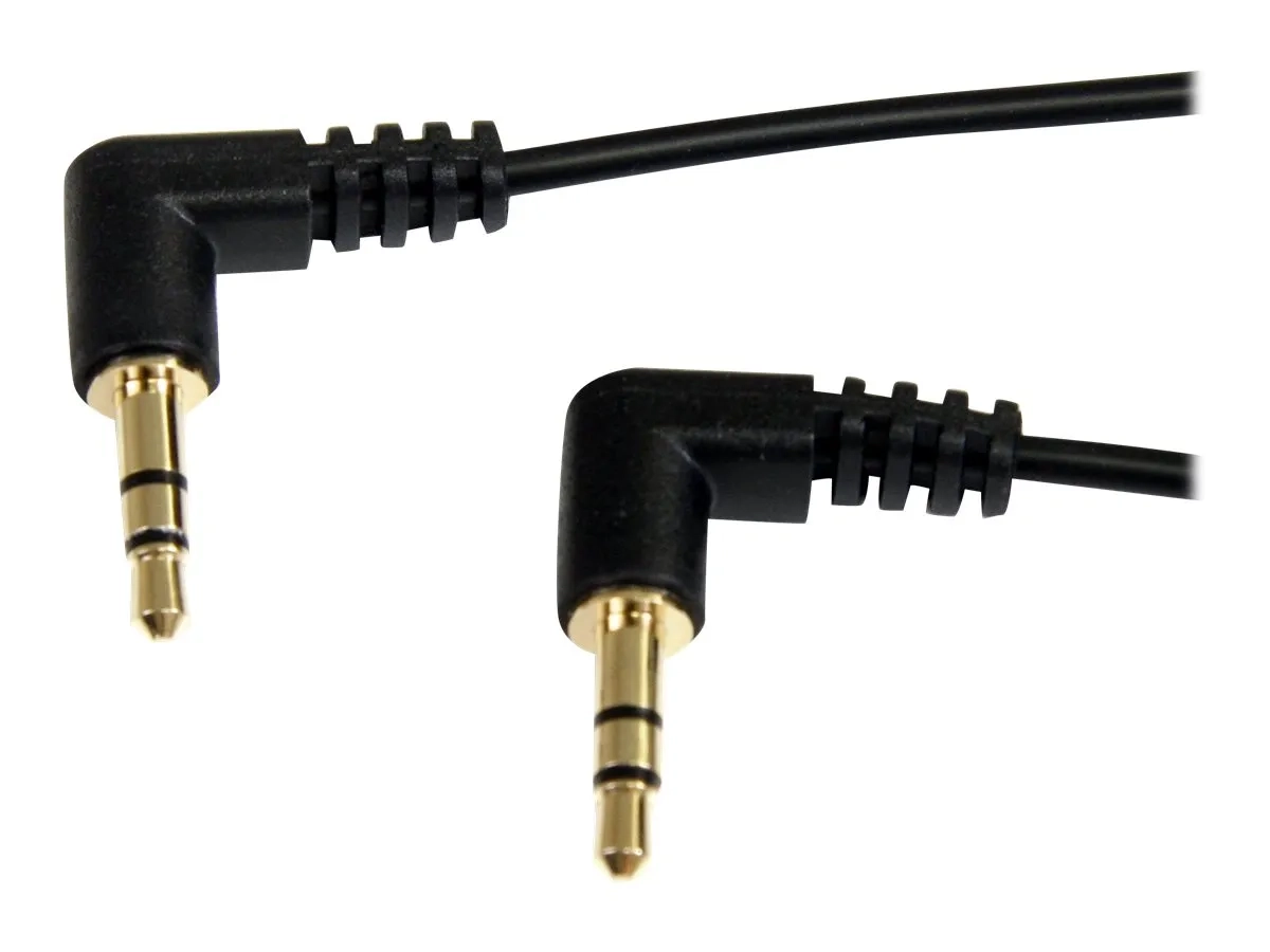 StarTech.com Câble audio stéréo Slim 3,5 mm à angle droit de 90 cm