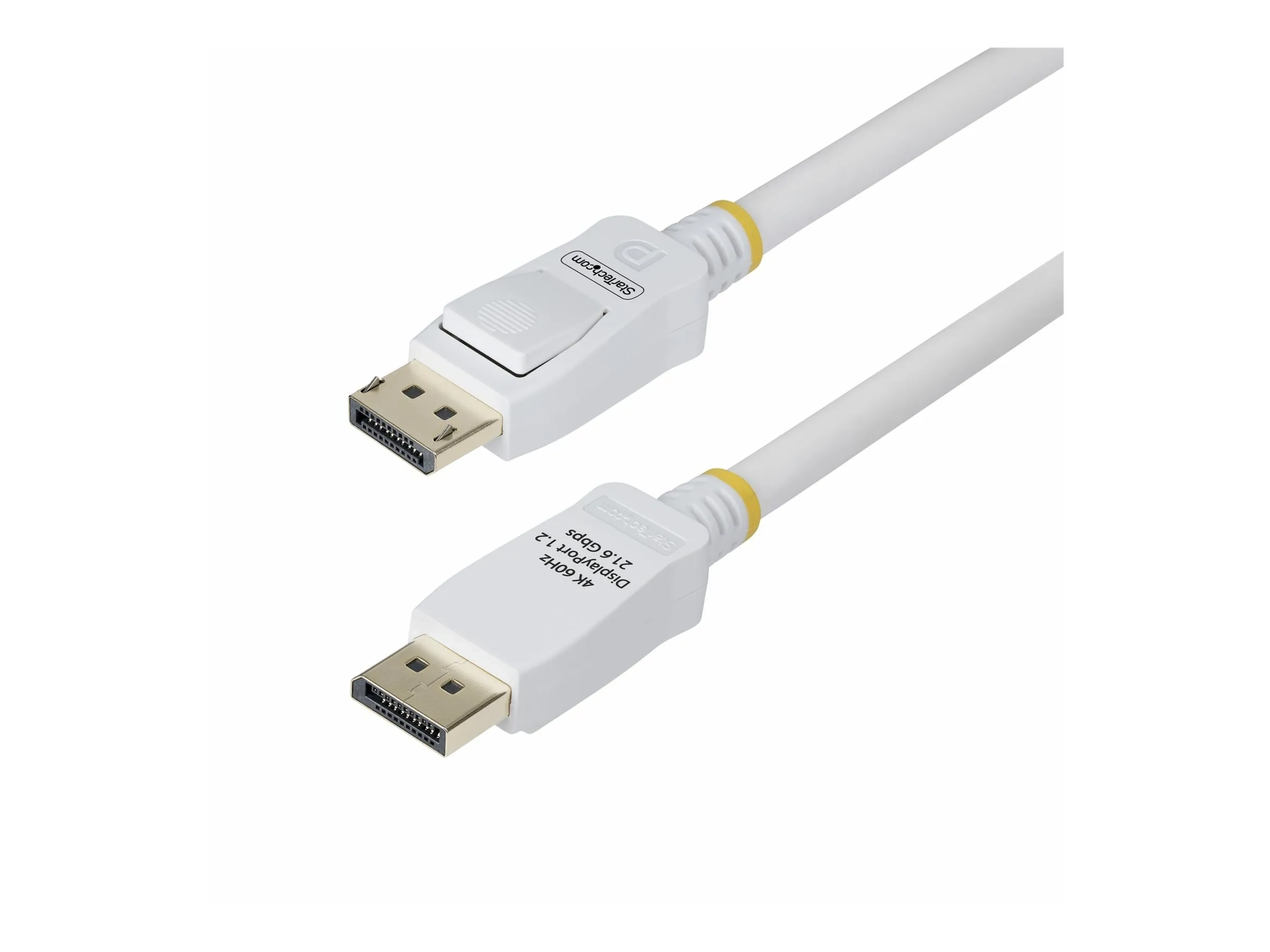 StarTech.com 10ft White VESA Certified DisplayPort 1.2 Cable with Latches