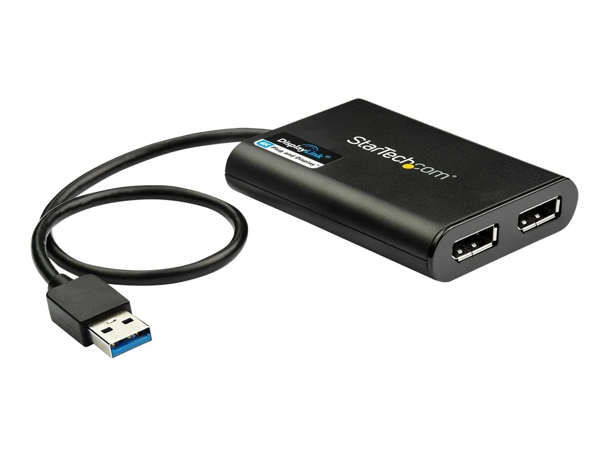 StarTech.com Adaptateur USB 3.0 vers double DisplayPort 4K 60 Hz