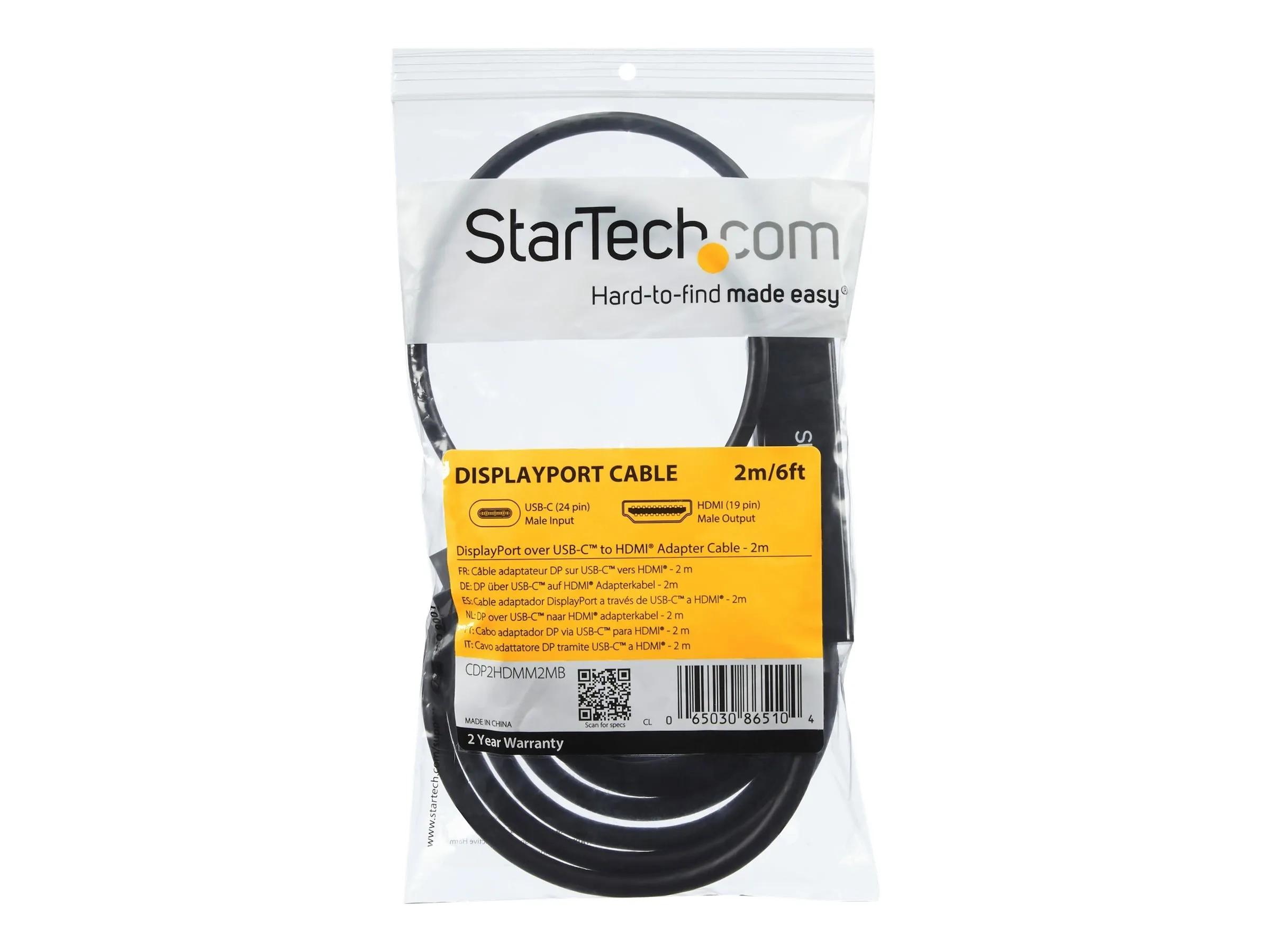 StarTech.com USB C to HDMI Adapter Cable