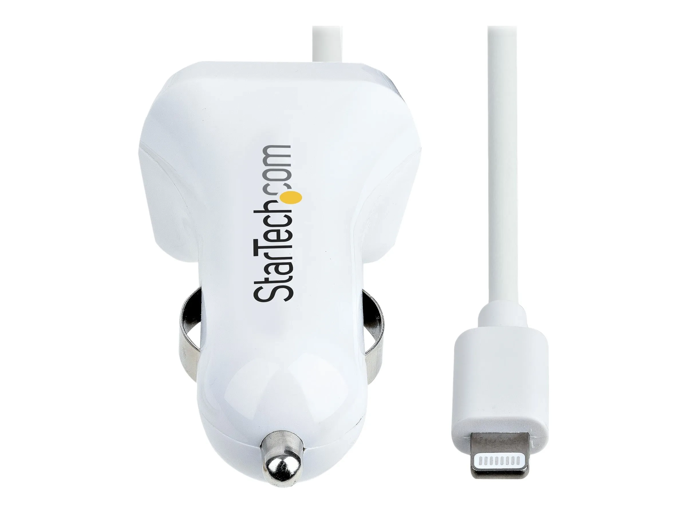 StarTech.com Chargeur Voiture Lightning avec Câble Spiralé de 1m