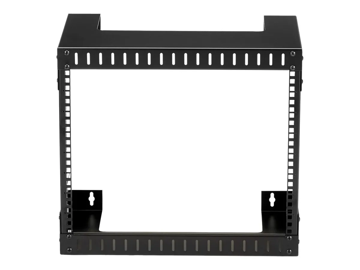 StarTech.com Rack Réseau Mural 8U à 2 Montants, Rack Serveur 19" à Cadre Ouvert, Profondeur 12", Rack de Données Mural pour IT/AV/Panneau de Patch/Equipement IT