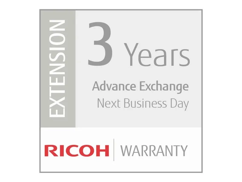 Ricoh Scanner Service Program 3 Year Extended Warranty for RICOH Office Scanners