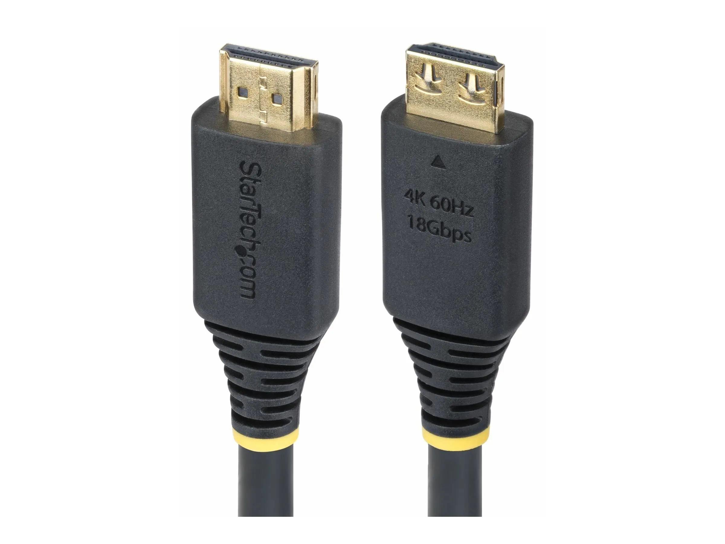 StarTech.com 15ft High Speed HDMI Cable w/Gripping Connectors, 4K 60Hz